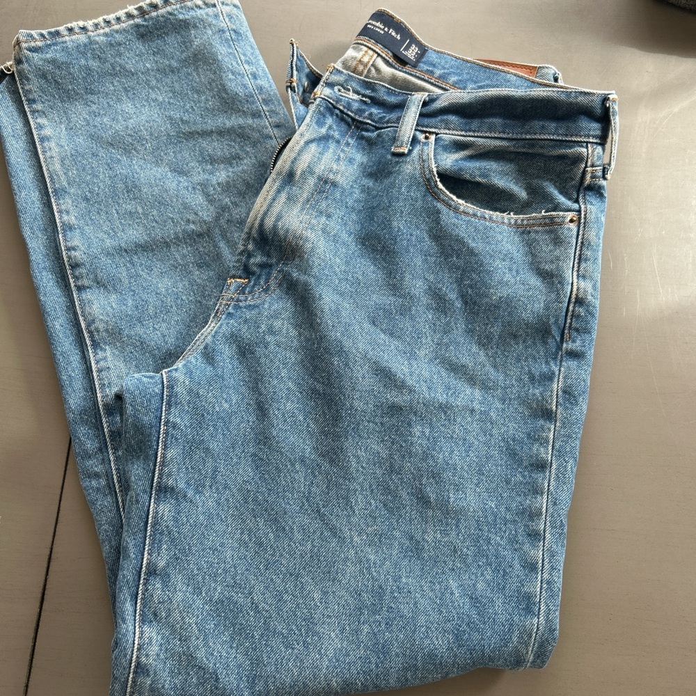 Abercrombie & Fitch Blue Straight Jeans Classic Denim